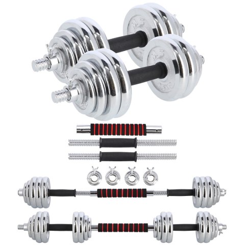 STC30 SZTANGIELKI REGULOWANE W WALIZCE CHROMOWANE 30KG HMS