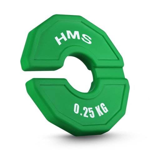 TSN25 2 x 0.25 KG TALERZ NA SPRZĘT DO TRENINGU SIŁOWEGO I FITNESS TYPU NAKŁADKA 2 x 0.25 KG HMS