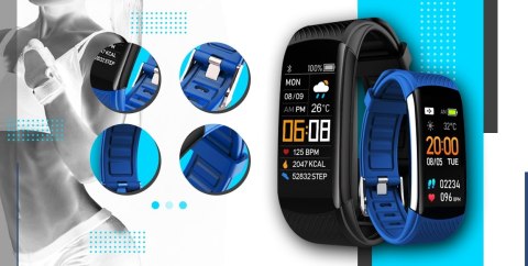 Smartband GIEWONT Fit&GO Duo GW200-7 - Black + Pasek Sky Blue