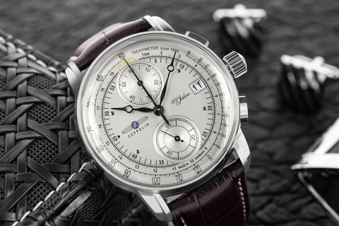 Zegarek Męski ZEPPELIN 100 Yahre Chronograph 8670-1 + BOX