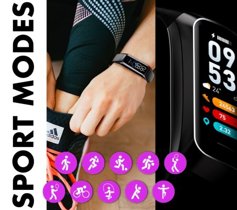 Smartband Damski RUBICON RNCF05 Silver/Grey SMARUB213