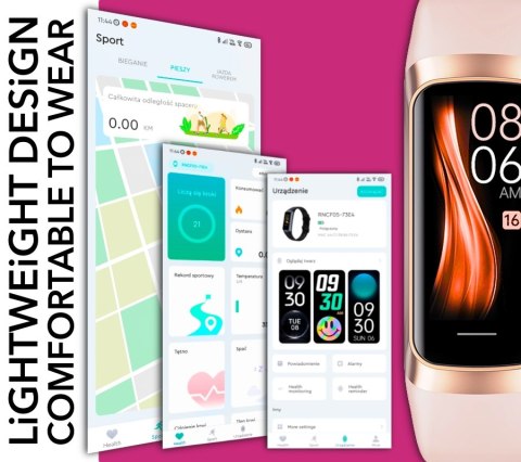 Smartband Damski RUBICON RNCF05 Silver/Grey SMARUB213