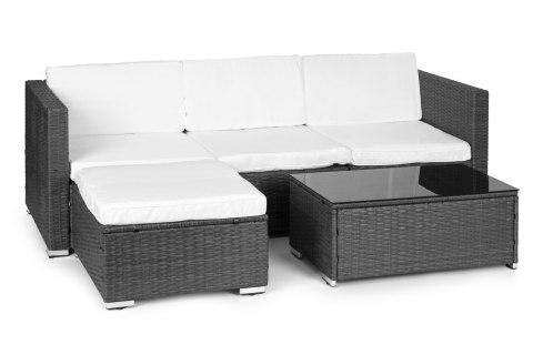 Komplet mebli ogrodowych z technorattanu narożnik modułowy stolik szary MultiGarden