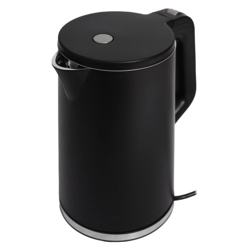 Czajnik elektryczny bezprzewodowy turystyczny 1500 W 1.7 l obrotowy czarny