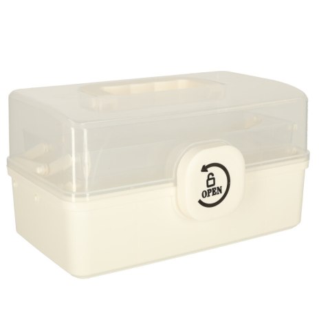 Organizer na leki pojemnik pudełko kasetka apteczka duży XL na zamek skrzynka 29x16x15cm Organizer na leki pojemnik pudełko kasetka apteczka duży XL na zamek skrzynka 29x16x15cm