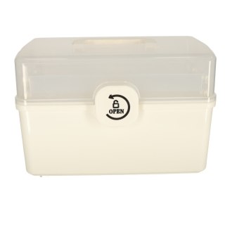 Organizer na leki pojemnik pudełko kasetka apteczka duży XXL na zamek skrzynka 34x19x22,5cm