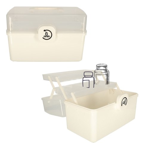 Organizer na leki pojemnik pudełko kasetka apteczka duży XXL na zamek skrzynka 34x19x22,5cm Organizer na leki pojemnik pudełko kasetka apteczka duży XXL na zamek skrzynka 34x19x22,5cm