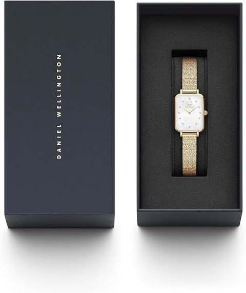 ZEGAREK DAMSKI DANIEL WELLINGTON Quadro Lumine Pressed Piano 20mm DW00100582 + BOX (zw519a)