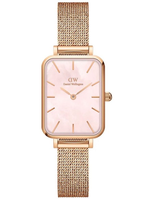 ZEGAREK DAMSKI DANIEL WELLINGTON Quadro Pressed Melrose Pearl 20mm DW00100510 + BOX (zw505o)