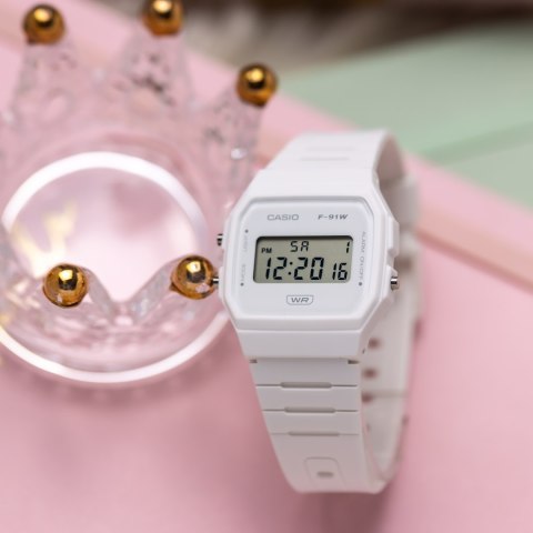 ZEGAREK MĘSKI CASIO F-91WB-7A + BOX