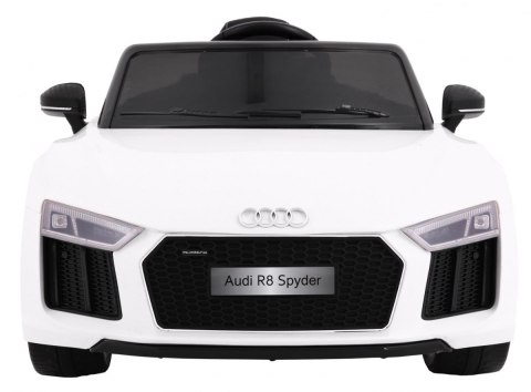 Audi R8 Spyder na akumulator Biały + Pilot