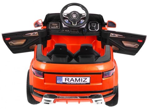 Autko Rapid Racer elektryczne dla dzieci, Pomarańczowy SUV + Pilot