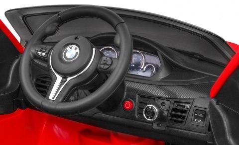 BMW X6M Elektryczne Autko dla dzieci - Czerwony SUV + Pilot