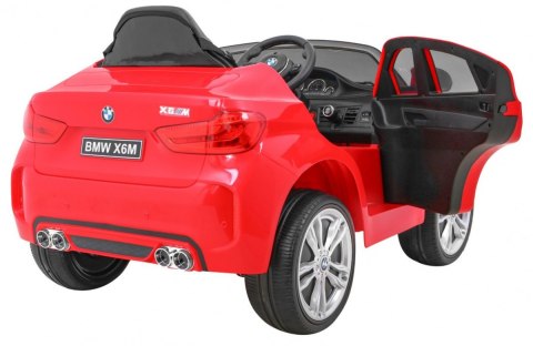 BMW X6M Elektryczne Autko dla dzieci - Czerwony SUV + Pilot