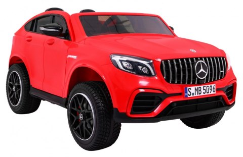 Auto Mercedes GLC 63S dla dzieci Czerwony Suv + Napęd 4x4