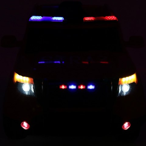 Auto SUV Police na akumulator dla dzieci + Syreny + Światła + Megafon + Pilot