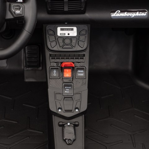 Auto Lamborghini Aventador SV na akumulator dla 2 dzieci Czerwony + Pilot 2,4 GHz + Pianka EVA + Audio LED