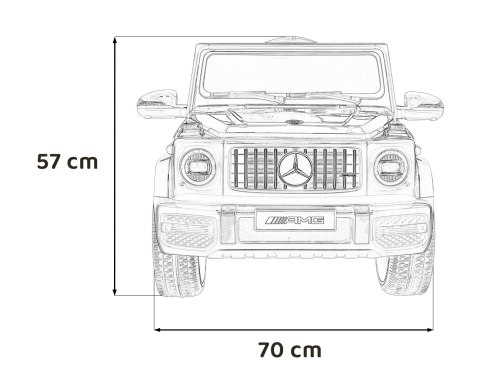 Mercedes AMG G63 dla dzieci Czerwony + Pilot