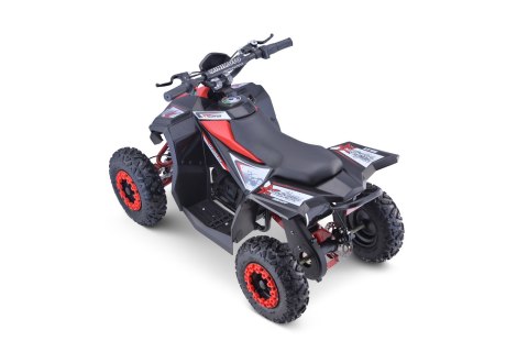 Quad HIPERFECT na akumulator Czerwony 35km/h + Silnik 1000W + Koła pompowane + Regulacja siedzenia