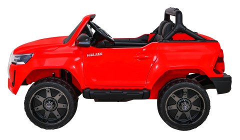 Toyota Hilux na akumulator dla dzieci Czerwony Pickup + Napęd 4x4 + Pilot