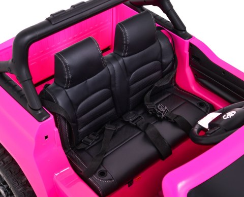 Toyota Hilux na akumulator dla dzieci, Różowy Pickup + Napęd 4x4 + Pilot