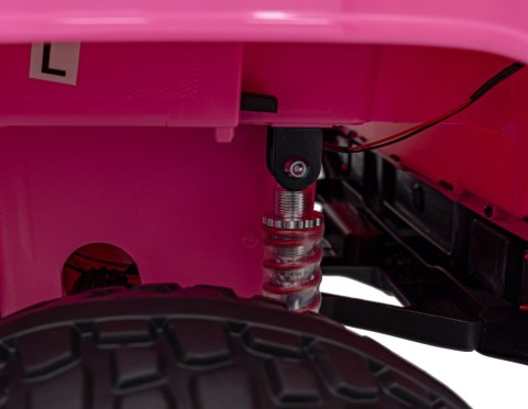 Auto terenowe OFF-ROAD 3.0 dla dzieci Różowy + Pilot + Wolny Start + Pasy + Audio LED