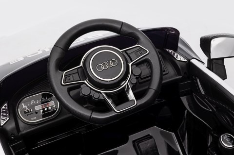 Audi R8 Policja na akumulator dla dzieci + Pilot + EVA + Wolny Start + MP3 LED