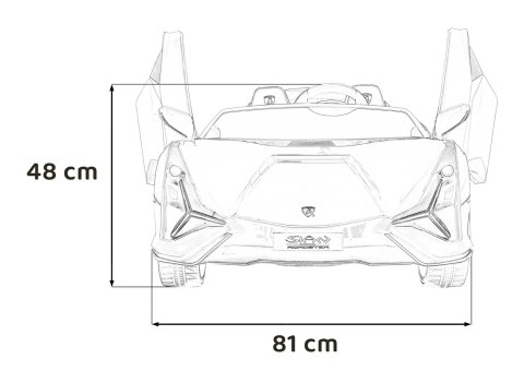 Pojazd Lamborghini SIAN Niebieski