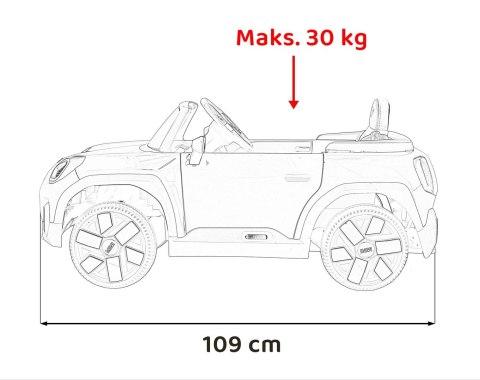Pojazd Mini Concept Aceman Biały crossover