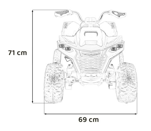 Pojazd Quad Fast Wheel Biały