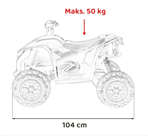 Pojazd Quad Fast Wheel Czarny