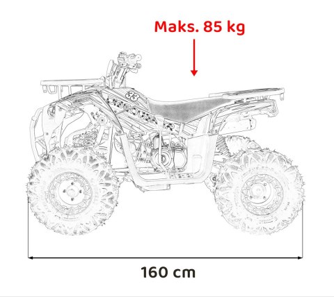 Pojazd Quad Spalinowy 125CC DISCOVERER Czerwony