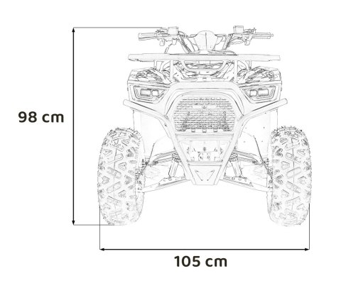 Pojazd Quad Spalinowy 125CC DISCOVERER Pomarańczowy
