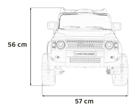 Pojazd Toyota Land Cruiser PRADO Czarny
