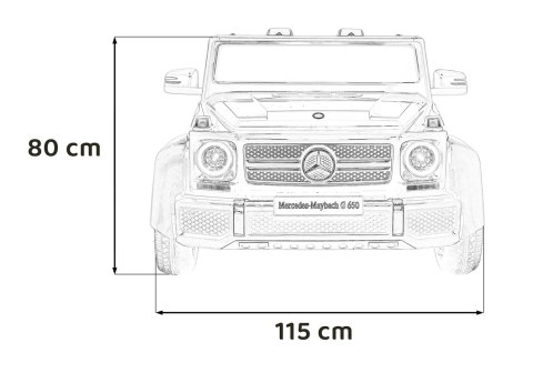 Pojazd Mercedes Benz MAYBACH G650 STRONG Czarny