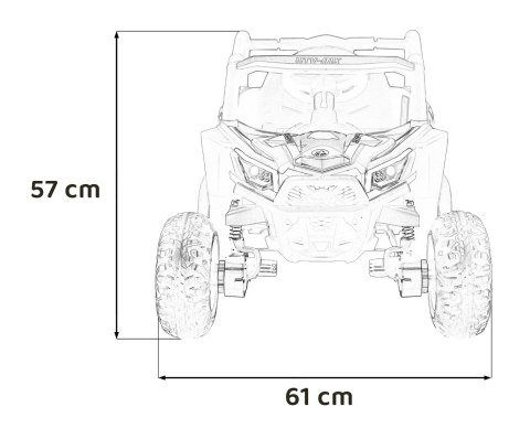 Pojazd Buggy Madman UTV-MX Niebieski