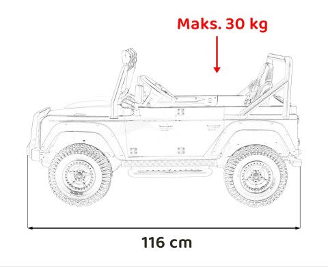 Pojazd Land Rover Defender 110 SVX Concept Zielony