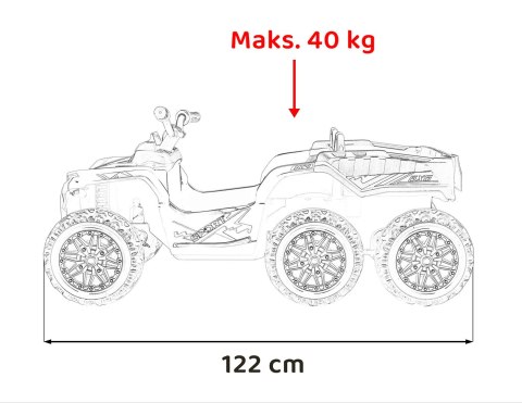 Pojazd Quad Sport TX ATV Biały
