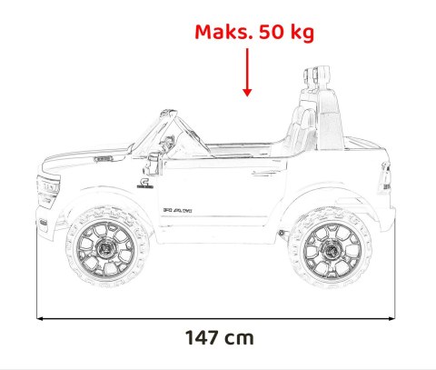 Pojazd RAM 3500 Biały