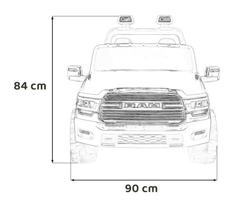 Pojazd RAM 3500 Biały