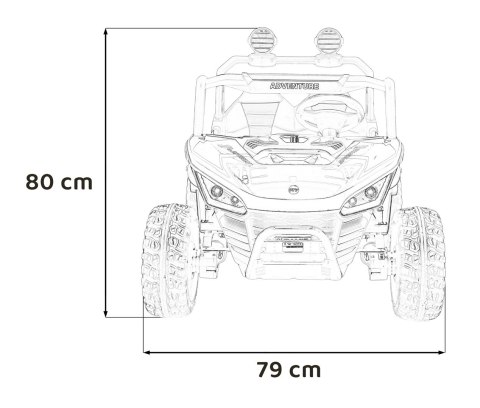 Pojazd Buggy SPEEDY 4x4 Czerwony