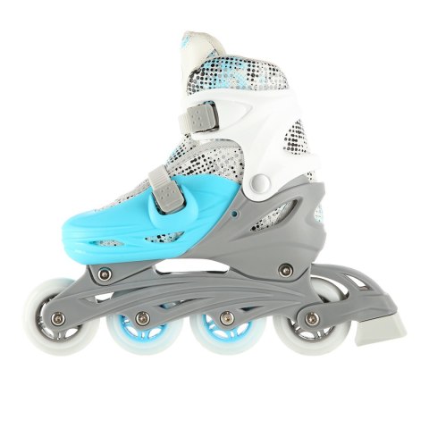 NH18331 4w1 NIEBIESKI ROZM.M(35-38) ŁYŻWOROLKI Z WYM. PŁOZĄ HOKEJOWĄ NILS EXTREME