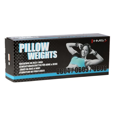 OB04 BLUE OBCIĄŻNIKI DO ĆWICZEŃ NA KOSTKI I NADGARSTKI 2 x 1KG HMS