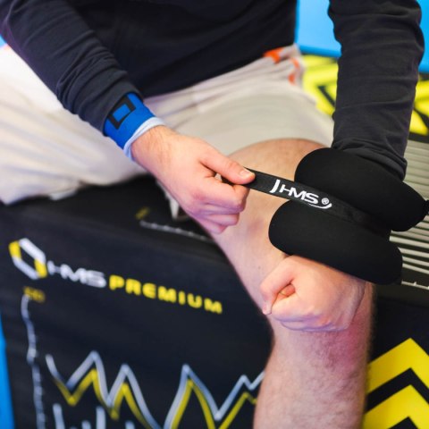 OB06 BLACK OBCIĄŻNIKI DO ĆWICZEŃ NA KOSTKI I NADGARSTKI 2 x 3 KG HMS