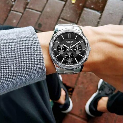 ZEGAREK MĘSKI CASIO MTP-1375D-1AVDF (zd112b) + BOX