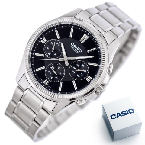 ZEGAREK MĘSKI CASIO MTP-1375D-1AVDF (zd112b) + BOX