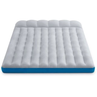 Materac dmuchany dwuosobowy kempingowy 193x127x17 cm łóżko z zagłówkiem INTEX 67999