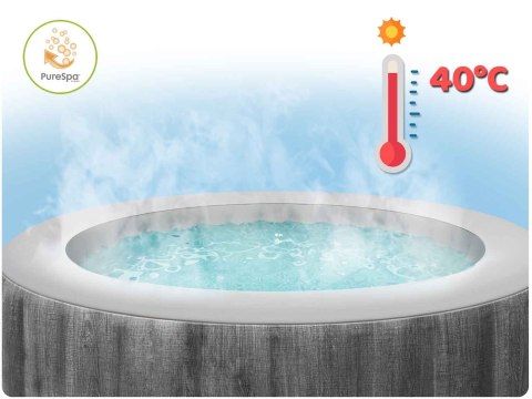 Nadmuchiwane SPA kwadratowe basen z hydromasażem 4 os. 175x71 cm akcesoria premium INTEX 28446