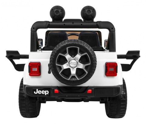 Jeep Wrangler Rubicon na akumulator dla dzieci Biały + Pilot