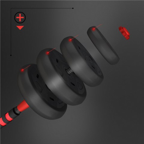 SGN140 PRO SET 6W1 ZESTAW CIĘŻARÓW 40KG HMS